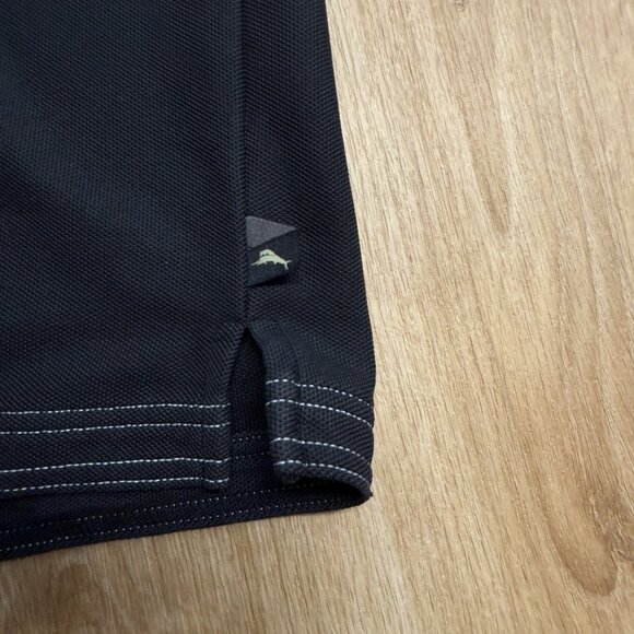 TOMMY BAHAMA ISLAND ZONE POLO SHIRT MENS L EMBROIDERED SWORDFISH PERFORMANCE - Picture 5 of 9